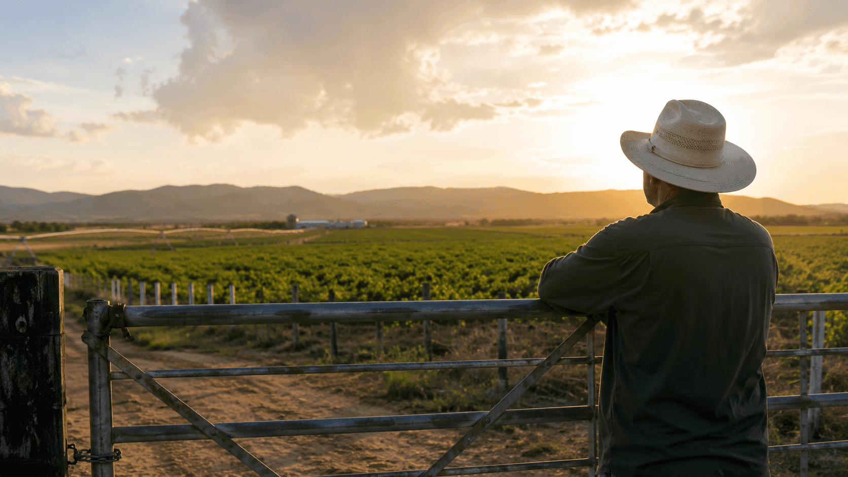 Saúde mental no campo: produtor rural em momento de reflexão em propriedade agrícola
