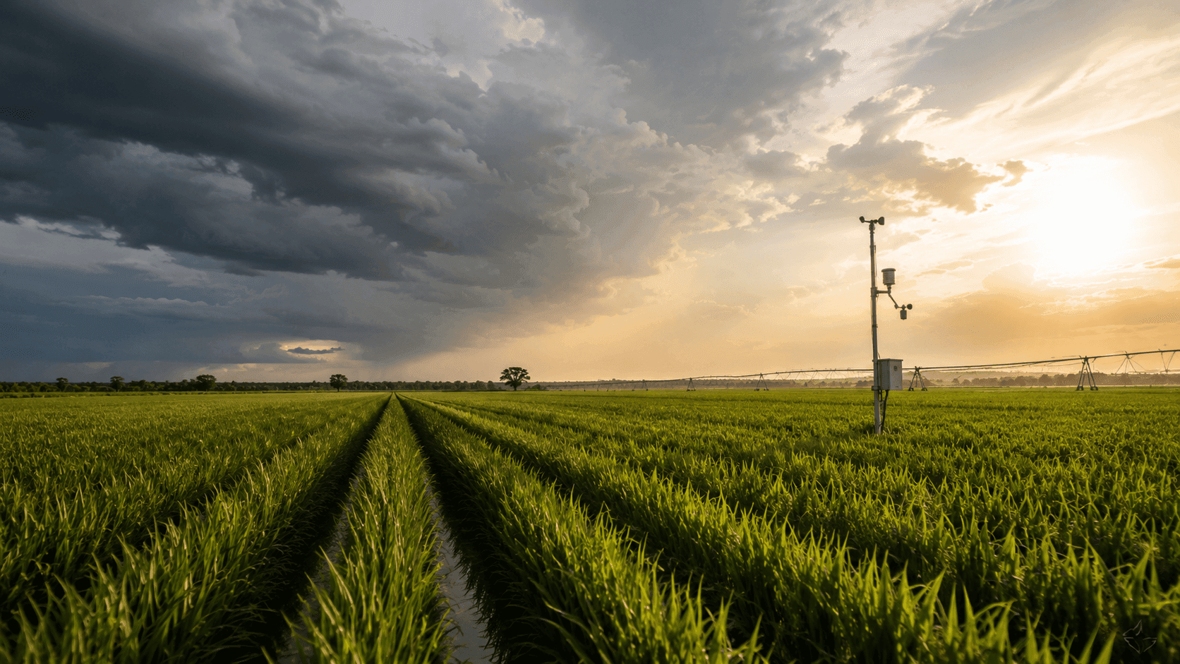 Ambiente de lavoura representando o risco climático coberto pelo Seguro Rural no Brasil