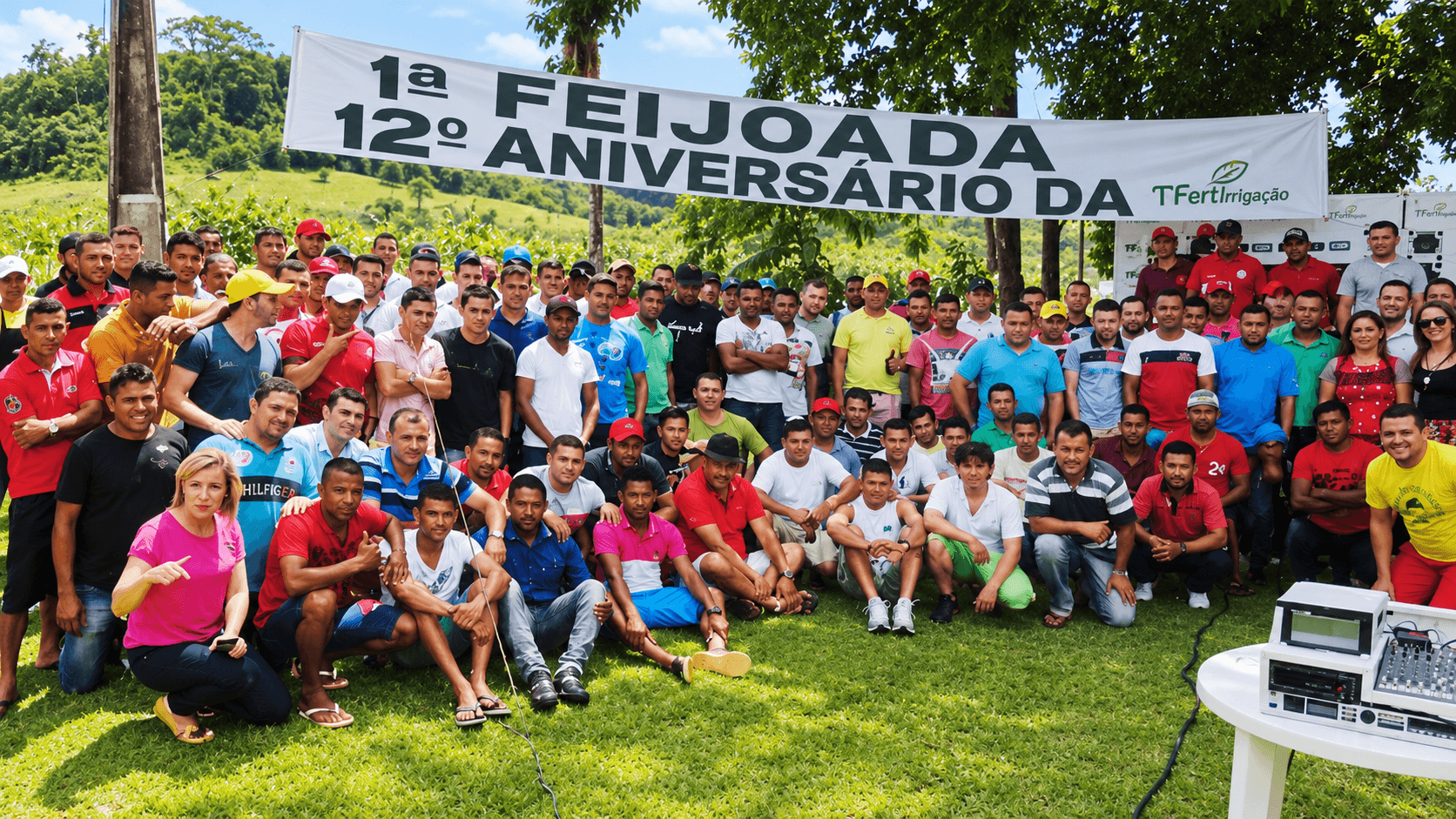 TBT: a feijoada que celebrou os 12 anos da Flora Fogaça em São Benedito