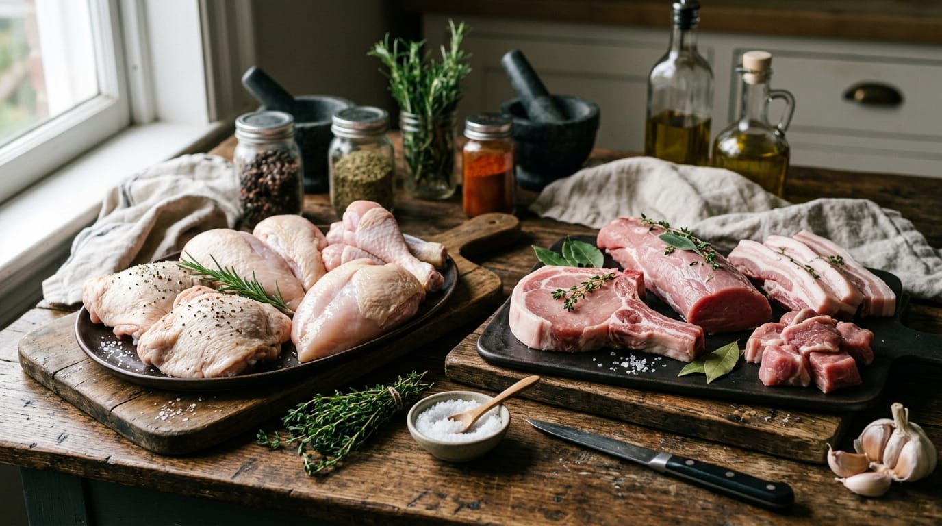 Cortes de carnes nobres prontas para o mercado de exportação de proteína animal