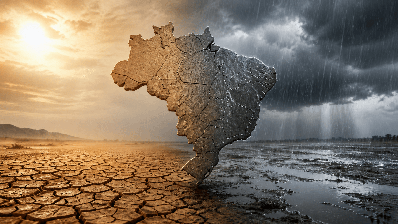 Produtor rural olhando o horizonte em sua lavoura ao amanhecer
